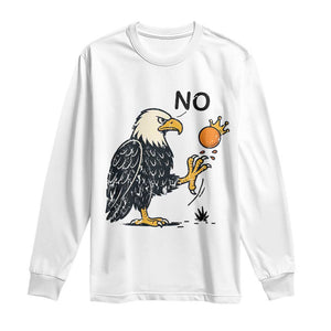 Bald Eagle No Kings In America Long Sleeve Shirt No Orange We The People Patriotic Political Statement TS02 White Print Your Wear