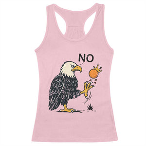 Bald Eagle No Kings In America Racerback Tank Top No Orange We The People Patriotic Political Statement TS02 Light Pink Print Your Wear