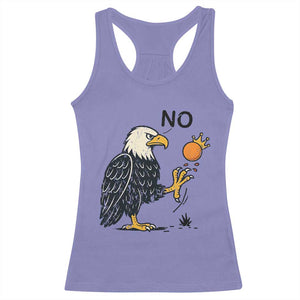 Bald Eagle No Kings In America Racerback Tank Top No Orange We The People Patriotic Political Statement TS02 Violet Print Your Wear