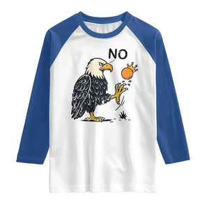 Bald Eagle No Kings In America Raglan Shirt No Orange We The People Patriotic Political Statement TS02 White Royal Print Your Wear