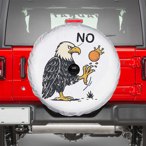 Bald Eagle No Kings In America Spare Tire Cover No Orange We The People Patriotic Political Statement TS02 White Print Your Wear