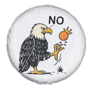 Bald Eagle No Kings In America Spare Tire Cover No Orange We The People Patriotic Political Statement TS02 Print Your Wear