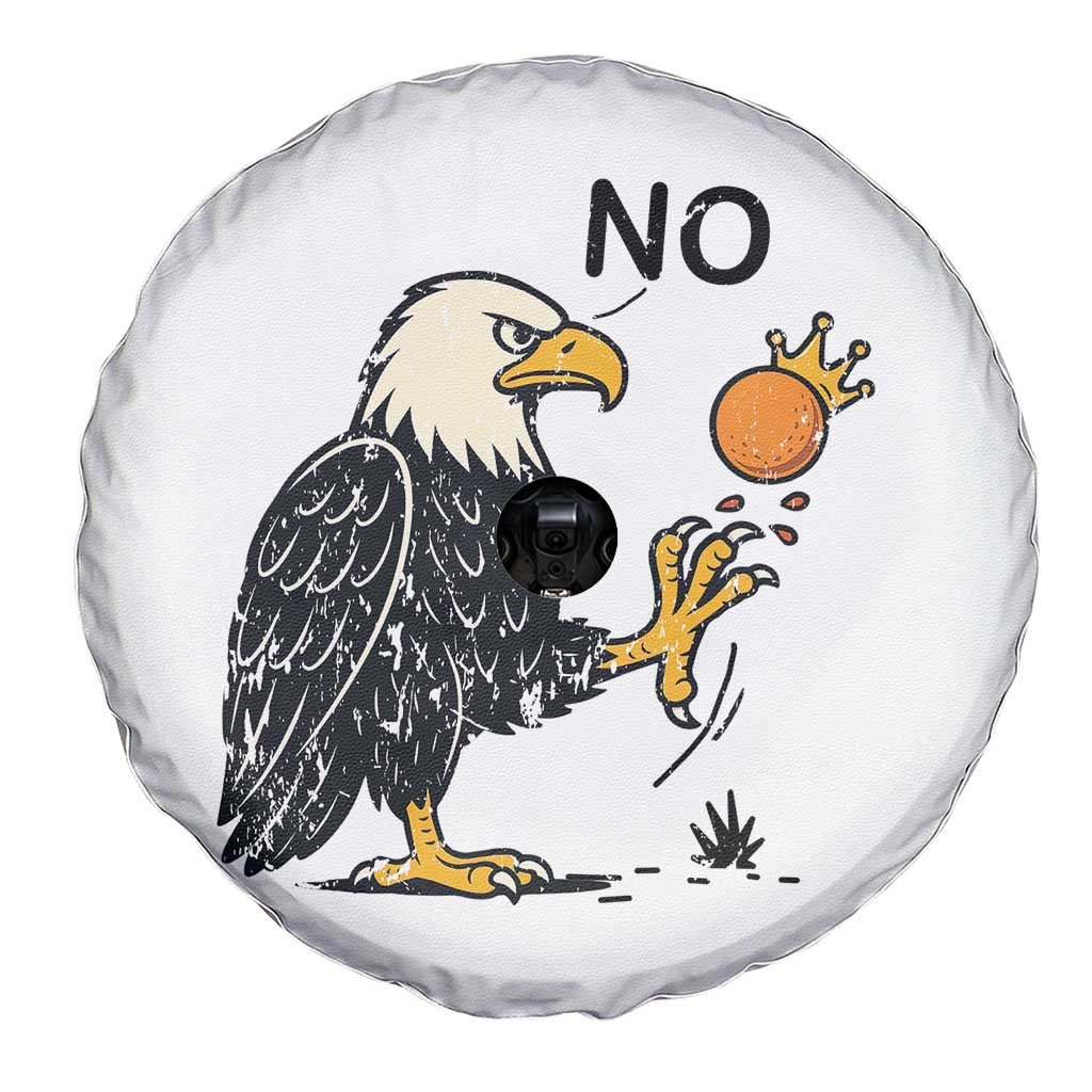 Bald Eagle No Kings In America Spare Tire Cover No Orange We The People Patriotic Political Statement TS02 Print Your Wear