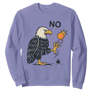 Bald Eagle No Kings In America Sweatshirt No Orange We The People Patriotic Political Statement TS02 Violet Print Your Wear