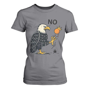 Bald Eagle No Kings In America T Shirt For Women No Orange We The People Patriotic Political Statement TS02 Charcoal Print Your Wear