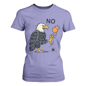 Bald Eagle No Kings In America T Shirt For Women No Orange We The People Patriotic Political Statement TS02 Violet Print Your Wear