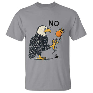 Bald Eagle No Kings In America T Shirt No Orange We The People Patriotic Political Statement TS02 Sport Gray Print Your Wear