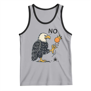 Bald Eagle No Kings In America Tank Top No Orange We The People Patriotic Political Statement TS02 Athletic Heather Black Print Your Wear