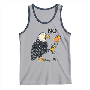 Bald Eagle No Kings In America Tank Top No Orange We The People Patriotic Political Statement TS02 Athletic Heather Navy Print Your Wear