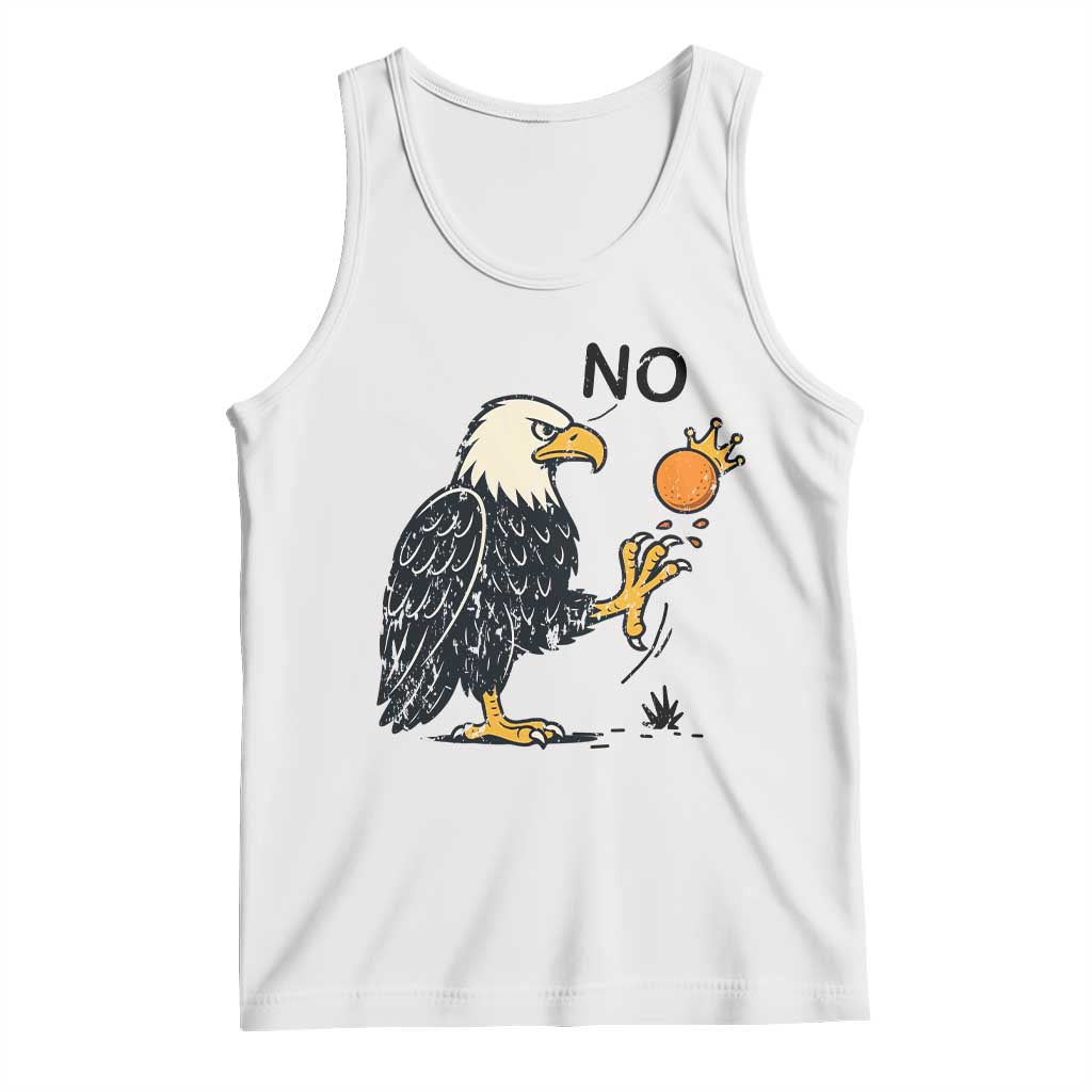 Bald Eagle No Kings In America Tank Top No Orange We The People Patriotic Political Statement TS02 White Print Your Wear