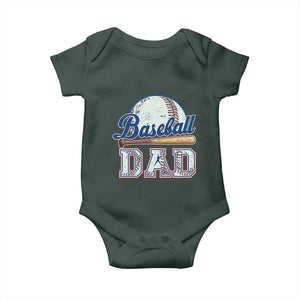 Baseball Dad Baby Onesie Baseball Sport Lovers For Father's Day TS02 Print Your Wear