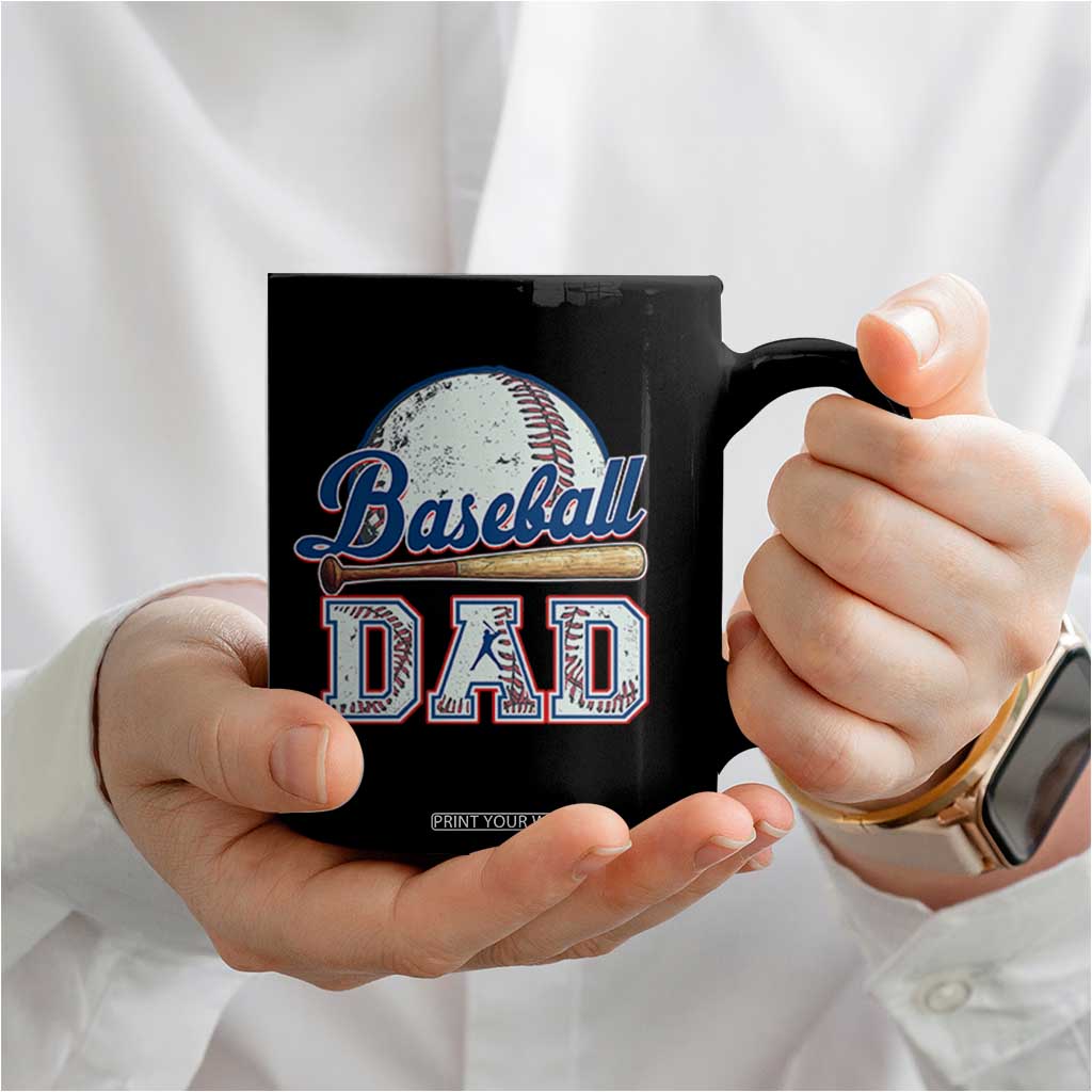 Baseball Dad Coffee Mug Baseball Sport Lovers For Father's Day TS02 Print Your Wear