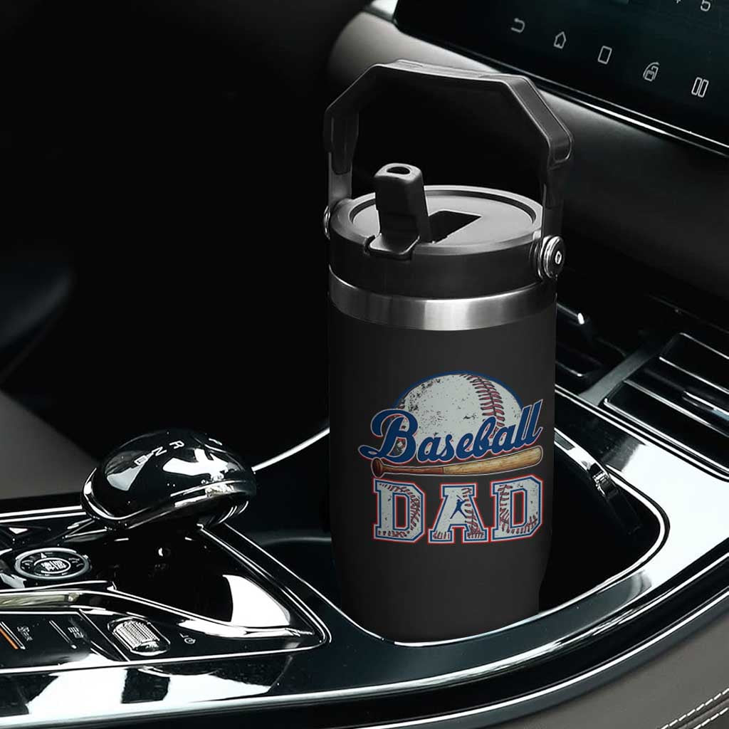 Baseball Dad Flip Straw Tumbler Baseball Sport Lovers For Father's Day TS02 Print Your Wear