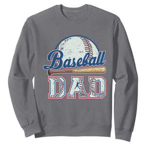 Baseball Dad Sweatshirt Baseball Sport Lovers For Father's Day TS02 Charcoal Print Your Wear
