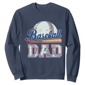 Baseball Dad Sweatshirt Baseball Sport Lovers For Father's Day TS02 Navy Print Your Wear