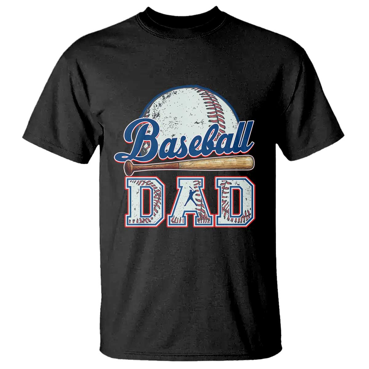 Baseball Dad T Shirt Baseball Sport Lovers For Father's Day TS02 Black Print Your Wear
