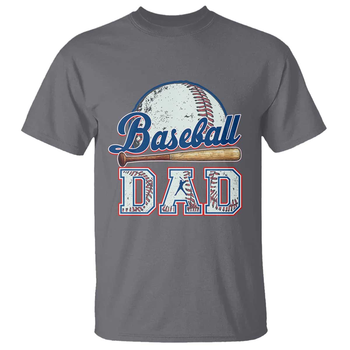 Baseball Dad T Shirt Baseball Sport Lovers For Father's Day TS02 Charcoal Print Your Wear