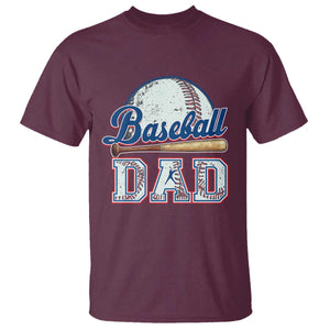 Baseball Dad T Shirt Baseball Sport Lovers For Father's Day TS02 Maroon Print Your Wear