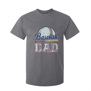 Baseball Dad T Shirt For Kid Baseball Sport Lovers For Father's Day TS02 Charcoal Print Your Wear