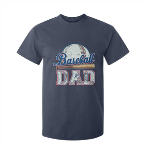 Baseball Dad T Shirt For Kid Baseball Sport Lovers For Father's Day TS02 Navy Print Your Wear