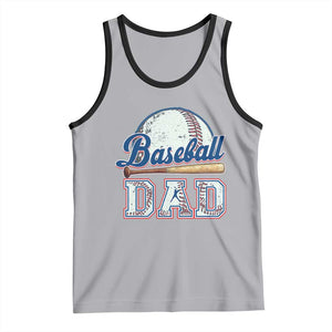Baseball Dad Tank Top Baseball Sport Lovers For Father's Day TS02 Athletic Heather Black Print Your Wear