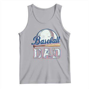 Baseball Dad Tank Top Baseball Sport Lovers For Father's Day TS02 Athletic Heather Print Your Wear