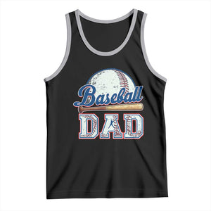 Baseball Dad Tank Top Baseball Sport Lovers For Father's Day TS02 Black Athletic Heather Print Your Wear