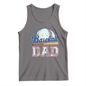 Baseball Dad Tank Top Baseball Sport Lovers For Father's Day TS02 Deep Heather Print Your Wear