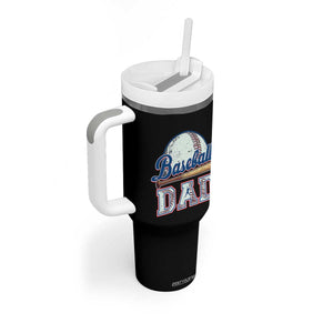 Baseball Dad Tumbler With Handle Baseball Sport Lovers For Father's Day TS02 Print Your Wear