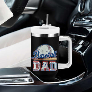 Baseball Dad Tumbler With Handle Baseball Sport Lovers For Father's Day TS02 Print Your Wear