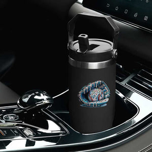Baseball Drip Sprinkles Ice Cream Flip Straw Tumbler Ball and Glove Dripping TS02 Print Your Wear