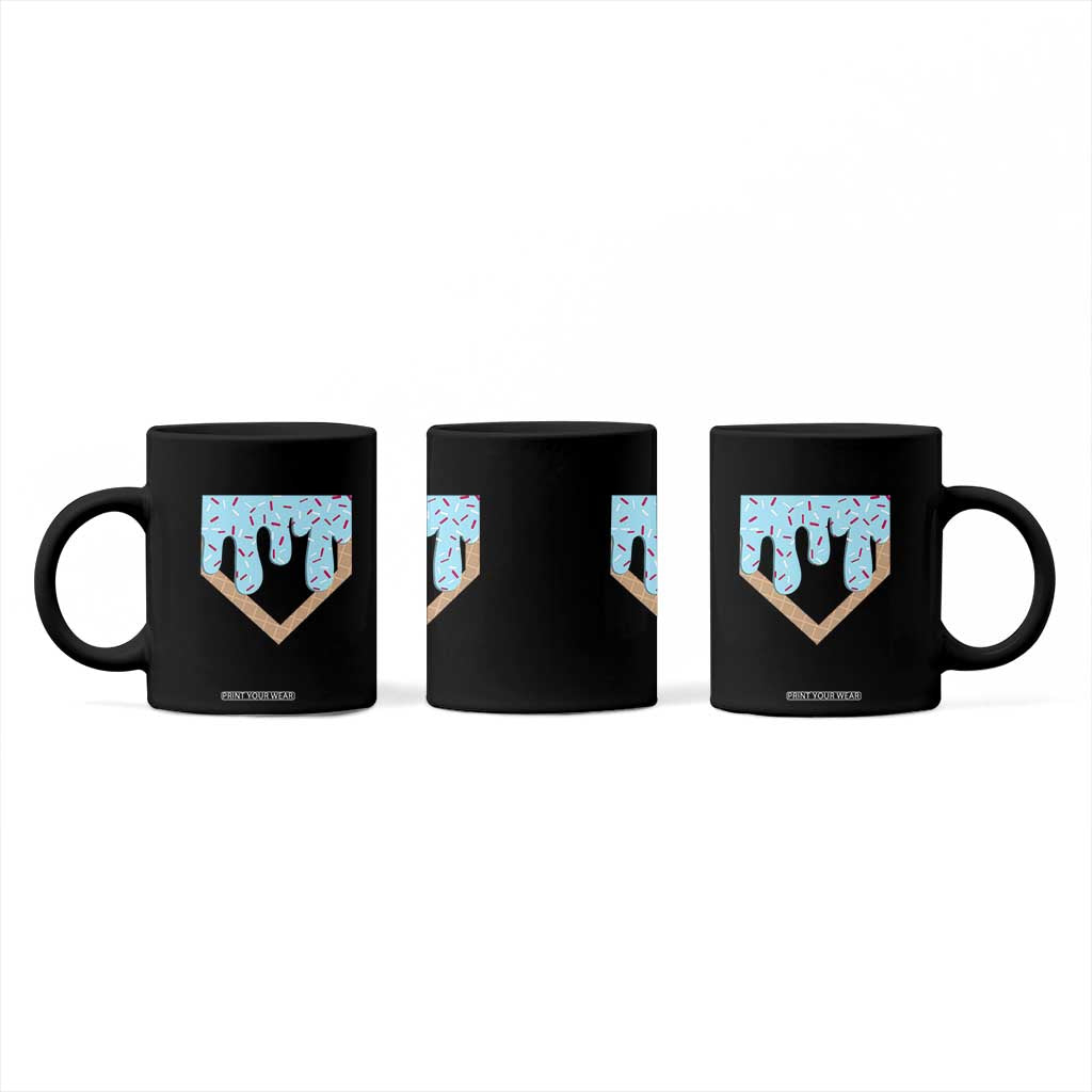 Baseball Ice Cream Dripping Coffee Mug Home Plate Drip TS02 Print Your Wear