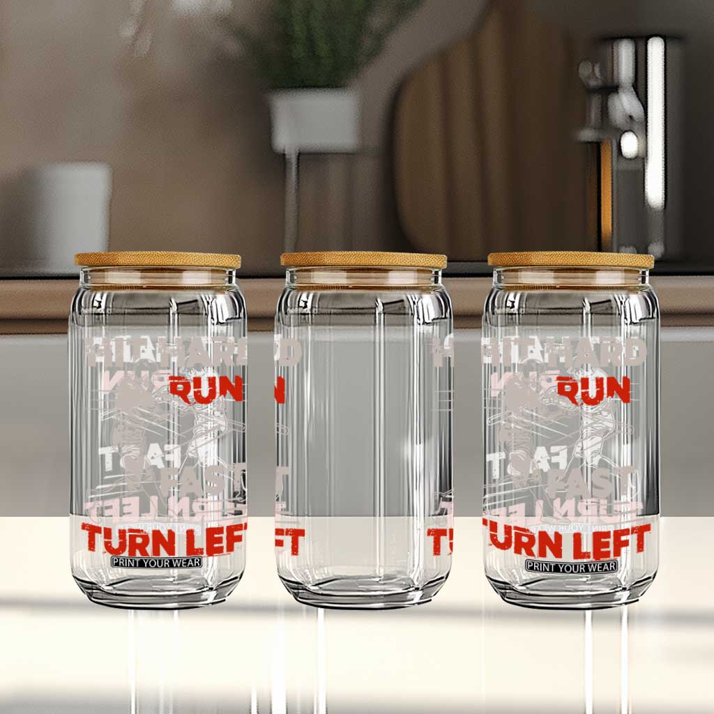 Baseball Lover Glass Can Hit Hard Run Fast Turn Left Softball Fan TS02 Print Your Wear