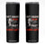 Baseball Lover Skinny Tumbler Hit Hard Run Fast Turn Left Softball Fan TS02 Black Print Your Wear