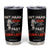 Baseball Lover Tumbler Cup Hit Hard Run Fast Turn Left Softball Fan TS02 Black Print Your Wear