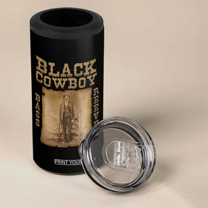 Bass Reeves 4 in 1 Can Cooler Tumbler Black Cowboy Western Legend Vintage TS02 Print Your Wear