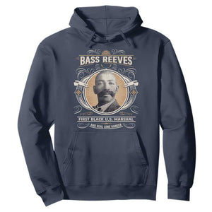 Bass Reeves First Black US Marshal And Real Lone Ranger Hoodie African American Cowboy TS11 Navy Print Your Wear