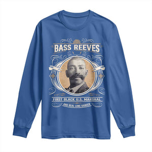 Bass Reeves First Black US Marshal And Real Lone Ranger Long Sleeve Shirt African American Cowboy TS11 Royal Blue Print Your Wear