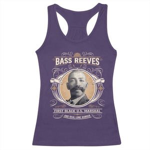 Bass Reeves First Black US Marshal And Real Lone Ranger Racerback Tank Top African American Cowboy TS11 Purple Print Your Wear