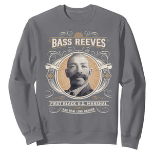 Bass Reeves First Black US Marshal And Real Lone Ranger Sweatshirt African American Cowboy TS11 Charcoal Print Your Wear