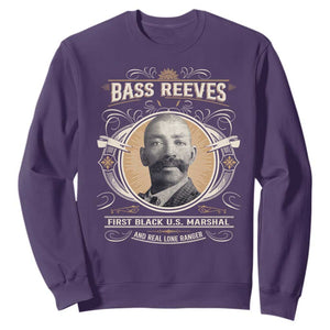 Bass Reeves First Black US Marshal And Real Lone Ranger Sweatshirt African American Cowboy TS11 Purple Print Your Wear