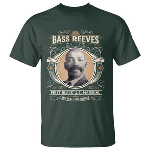 Bass Reeves First Black US Marshal And Real Lone Ranger T Shirt African American Cowboy TS11 Dark Forest Green Print Your Wear