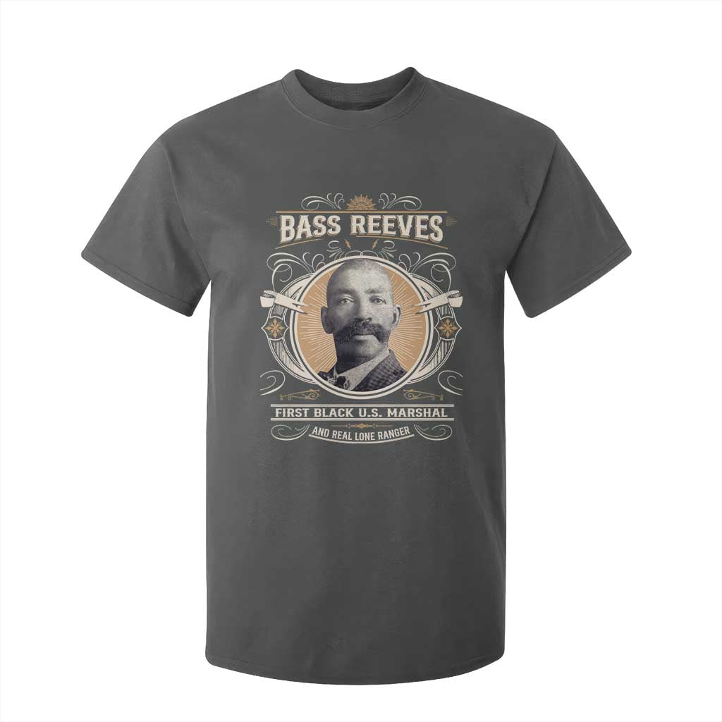 Bass Reeves First Black US Marshal And Real Lone Ranger T Shirt For Kid African American Cowboy TS11 Dark Heather Print Your Wear