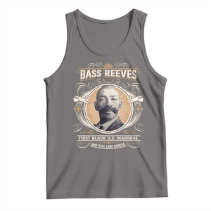 Bass Reeves First Black US Marshal And Real Lone Ranger Tank Top African American Cowboy TS11 Deep Heather Print Your Wear