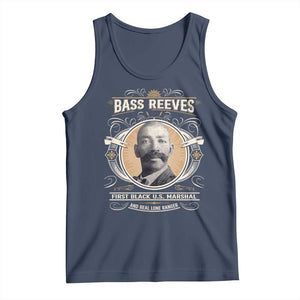 Bass Reeves First Black US Marshal And Real Lone Ranger Tank Top African American Cowboy TS11 Navy Print Your Wear
