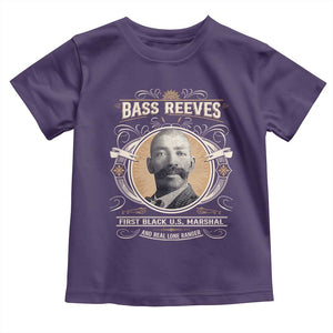 Bass Reeves First Black US Marshal And Real Lone Ranger Toddler T Shirt African American Cowboy TS11 Purple Print Your Wear