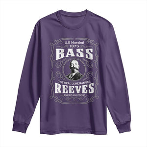 Bass Reeves Long Sleeve Shirt US Marshal 1875 The Real Lone Ranger American Legend TS11 Purple Print Your Wear