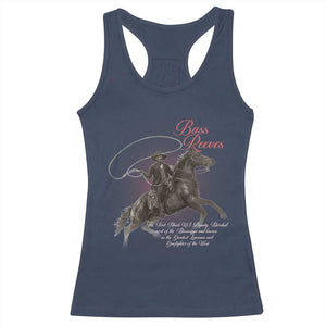 Bass Reeves Racerback Tank Top African American Cowboy Marshal Black History Month TS11 Navy Print Your Wear