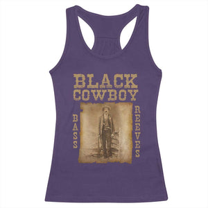 Bass Reeves Racerback Tank Top Black Cowboy Western Legend Vintage TS02 Purple Print Your Wear
