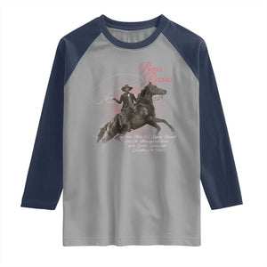 Bass Reeves Raglan Shirt African American Cowboy Marshal Black History Month TS11 Sport Gray Navy Print Your Wear